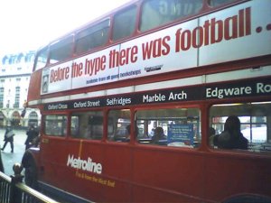 picture of a red london bus