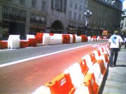 regent street prepares for the f1 parade