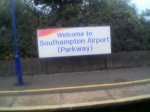 Station signs at Southampton Parkway Station