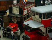 picture of buses at the london transport museum