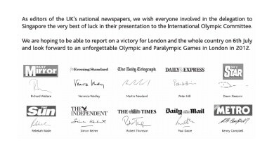 the uk editors back the bid